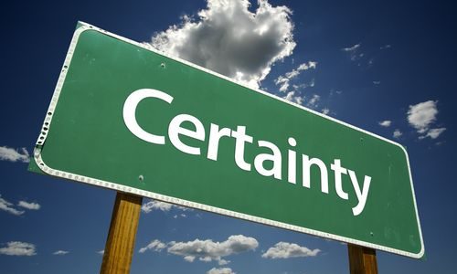 Certainty